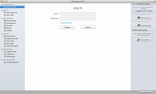 Log In Page