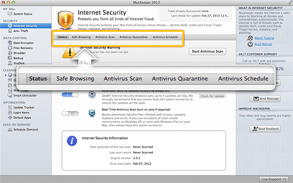 Internet Security Page