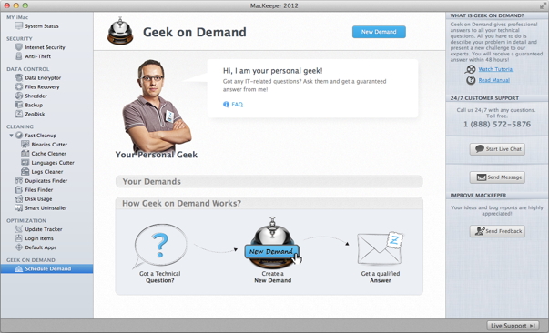 Geek on Demand Page